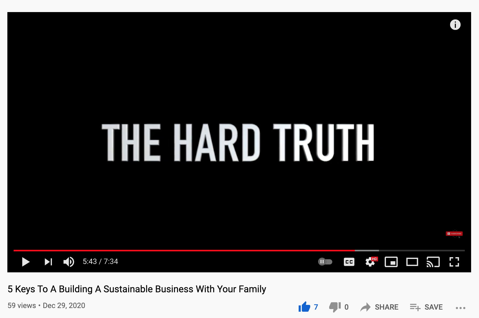 Building A Sustainable Business - The Hard Truth